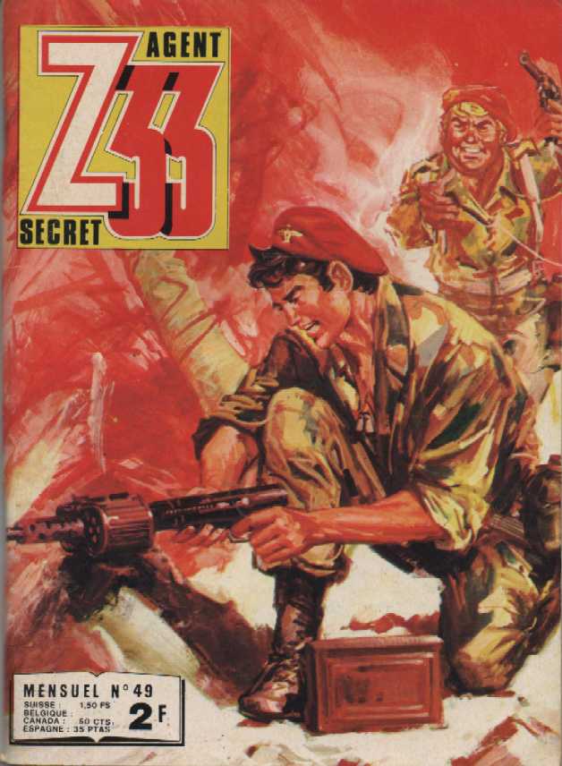 Scan de la Couverture Z 33 Agent Secret n 49